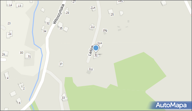 Przemyśl, Witoszyńska, 31, mapa Przemyśla