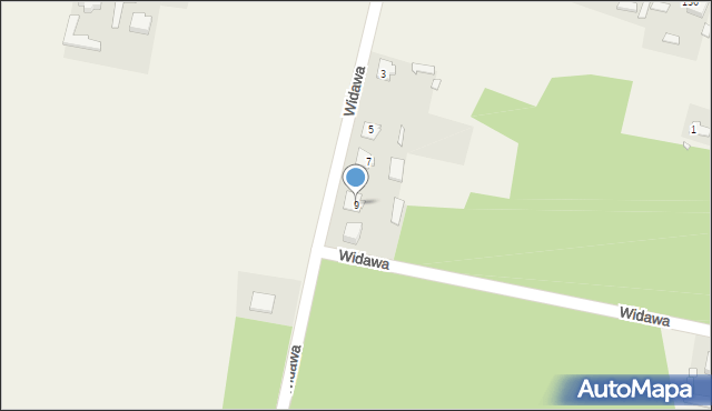 Przystajń, Widawa, 9, mapa Przystajń