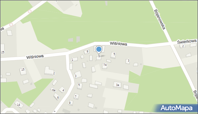 Przyszów, Wiśniowa, 7, mapa Przyszów