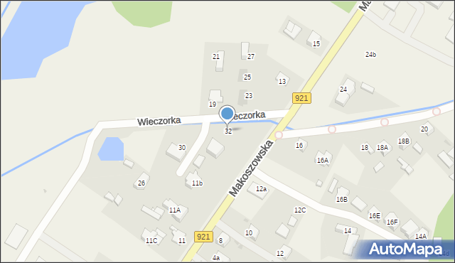 Przyszowice, Wieczorka, 32, mapa Przyszowice