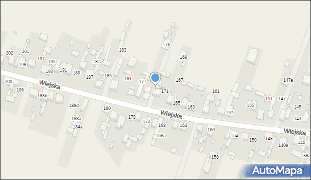 Psary, Wiejska, 175, mapa Psary