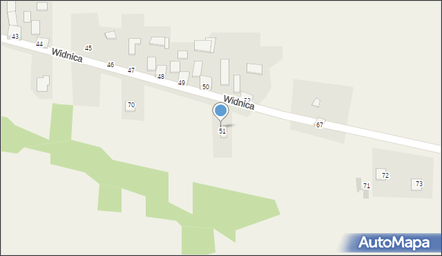 Pstroszyce Drugie, Widnica, 66, mapa Pstroszyce Drugie