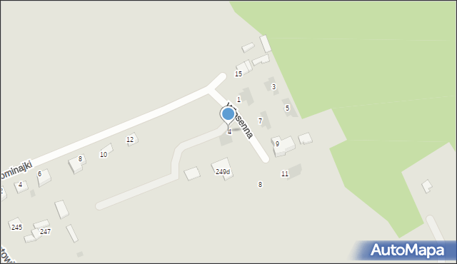 Puławy, Wiosenna, 4, mapa Puław