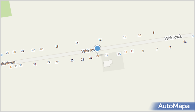 Raciążek, Wiśniowa, 19, mapa Raciążek