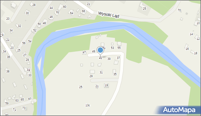 Radawa, Wielka Łąka, 41, mapa Radawa