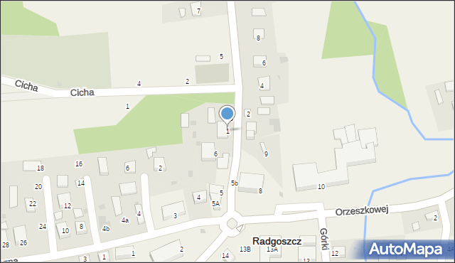 Radgoszcz, Witosa Wincentego, 1, mapa Radgoszcz