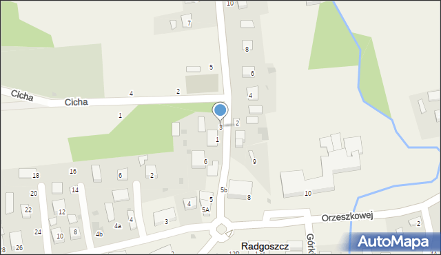 Radgoszcz, Witosa Wincentego, 3, mapa Radgoszcz