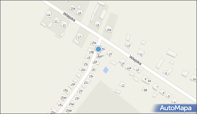 Radłów, Wiejska, 15m, mapa Radłów