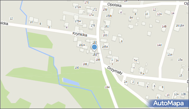 Radom, Wiejska, 184, mapa Radomia