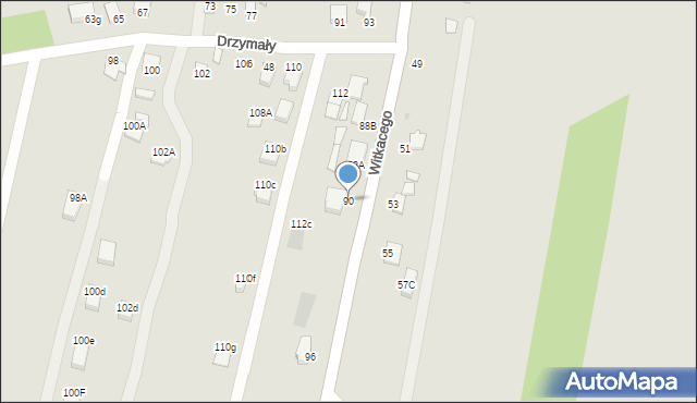 Radom, Witkacego Stanisława, 90, mapa Radomia