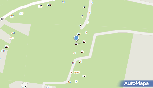 Radom, Wiklinowa, 12, mapa Radomia