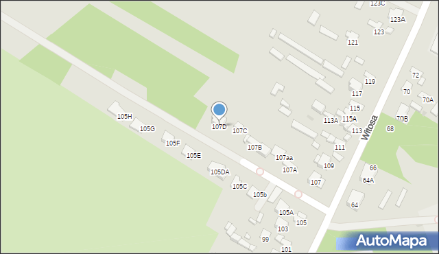Radom, Witosa Wincentego, 107D, mapa Radomia