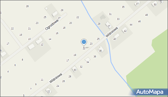 Radzewice, Wiśniowa, 21, mapa Radzewice