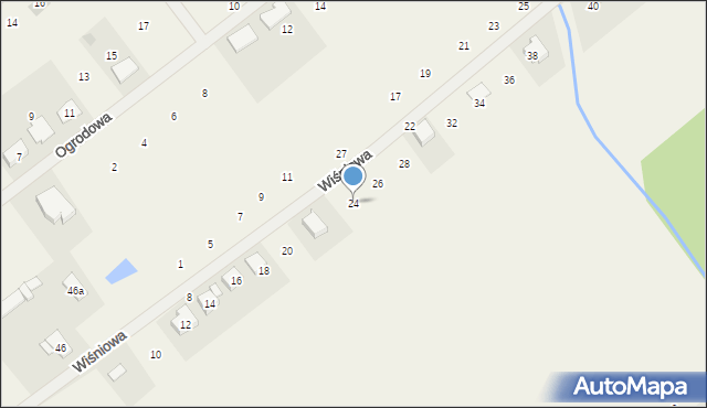 Radzewice, Wiśniowa, 24, mapa Radzewice