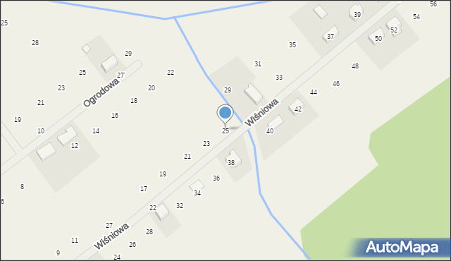 Radzewice, Wiśniowa, 25, mapa Radzewice