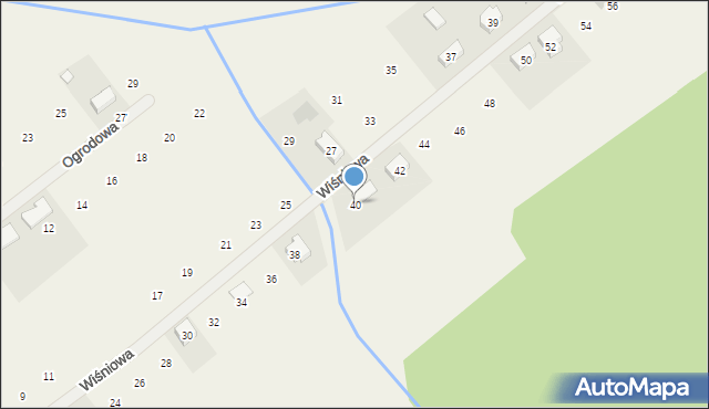 Radzewice, Wiśniowa, 40, mapa Radzewice