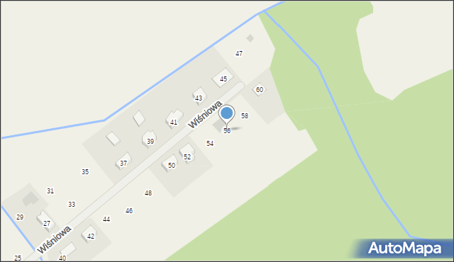 Radzewice, Wiśniowa, 56, mapa Radzewice