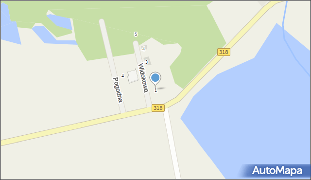 Radzyń, Widokowa, 1, mapa Radzyń