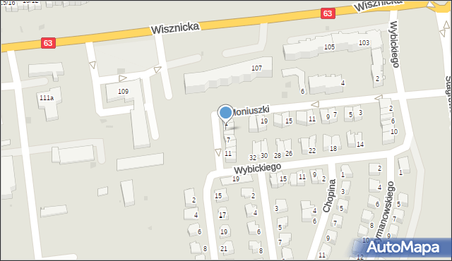Radzyń Podlaski, Wieniawskiego, 3, mapa Radzyń Podlaski