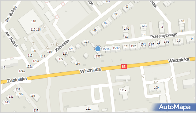 Radzyń Podlaski, Wisznicka, 153, mapa Radzyń Podlaski