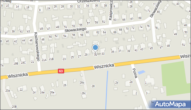 Radzyń Podlaski, Wisznicka, 31, mapa Radzyń Podlaski