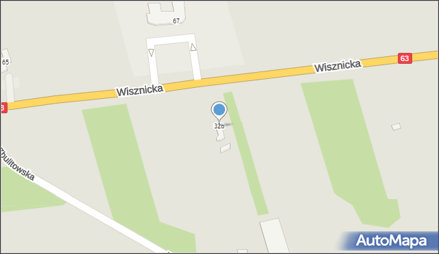 Radzyń Podlaski, Wisznicka, 32b, mapa Radzyń Podlaski