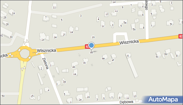 Radzyń Podlaski, Wisznicka, 4d, mapa Radzyń Podlaski