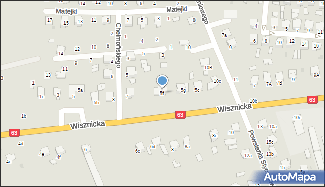 Radzyń Podlaski, Wisznicka, 5f, mapa Radzyń Podlaski