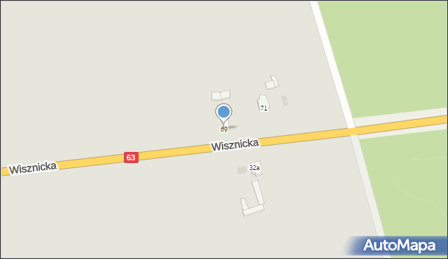 Radzyń Podlaski, Wisznicka, 69, mapa Radzyń Podlaski