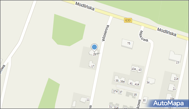 Rajszew, Wiosenna, 19, mapa Rajszew