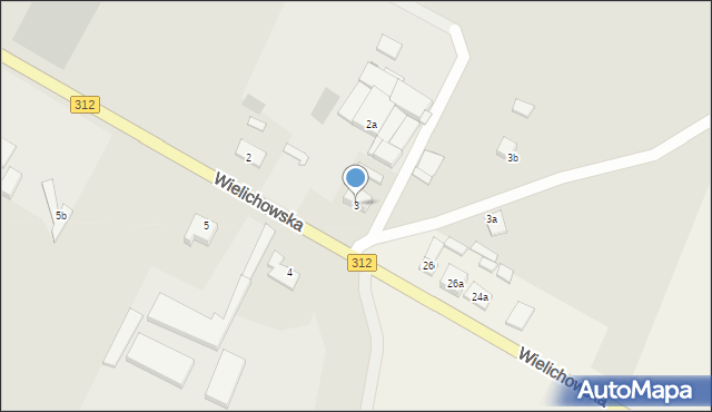 Rakoniewice, Wielichowska, 3, mapa Rakoniewice