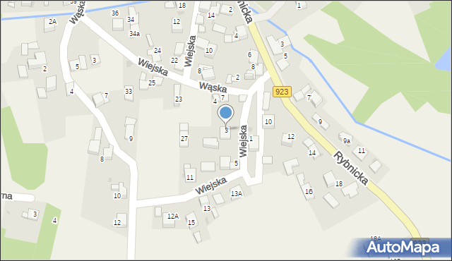 Raszczyce, Wiejska, 3, mapa Raszczyce