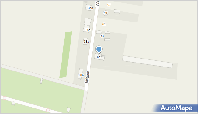 Rędziny, Witosa Wincentego, 65, mapa Rędziny