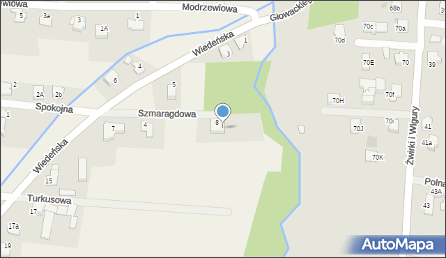 Roczyny, Wiedeńska, 11, mapa Roczyny