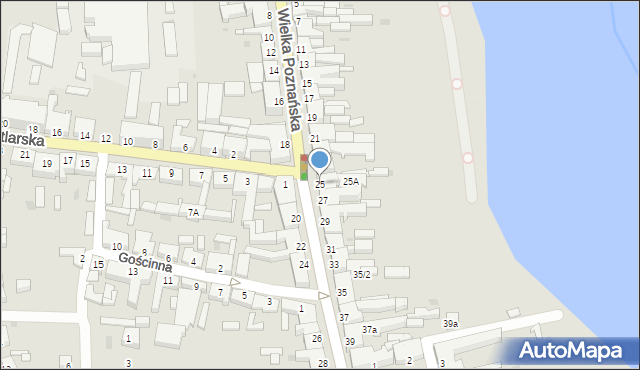 Rogoźno, Wielka Poznańska, 25, mapa Rogoźno