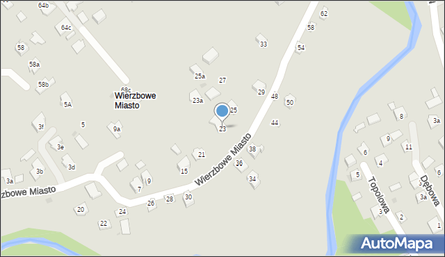 Ropczyce, Wierzbowe Miasto, 23, mapa Ropczyce