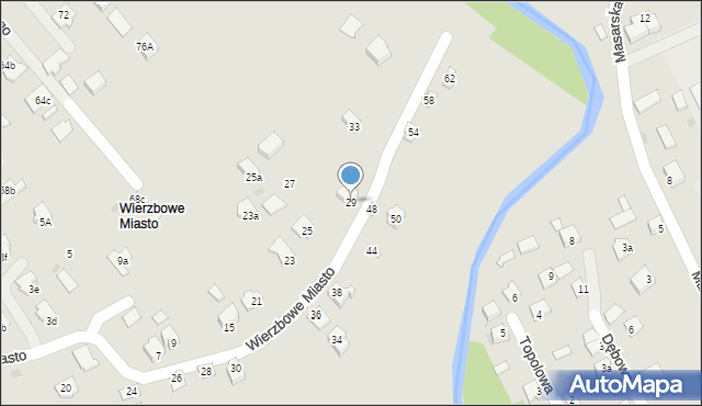 Ropczyce, Wierzbowe Miasto, 29, mapa Ropczyce