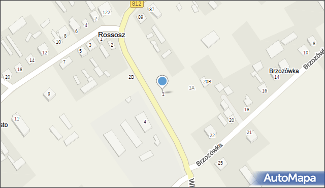 Rossosz, Wisznicka, 1, mapa Rossosz