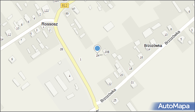 Rossosz, Wisznicka, 1A, mapa Rossosz