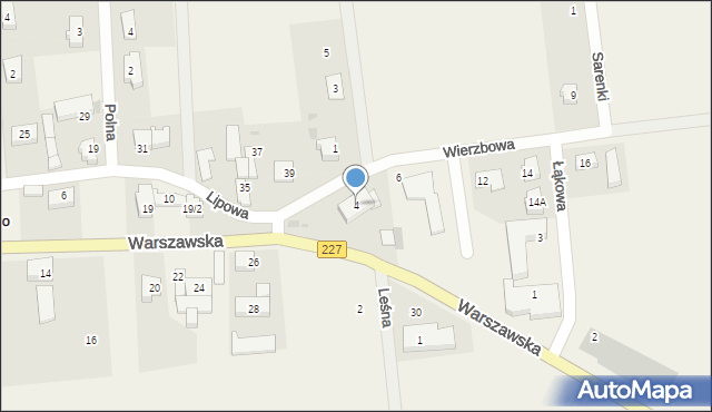 Roszkowo, Wierzbowa, 4, mapa Roszkowo