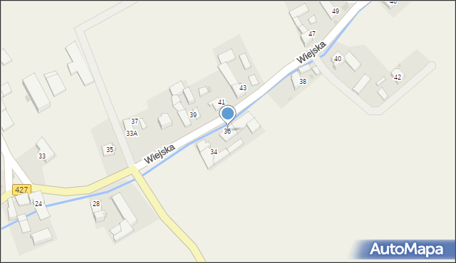 Roszowice, Wiejska, 36, mapa Roszowice