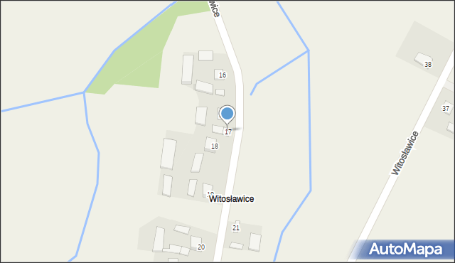 Roztylice, Witosławice, 17, mapa Roztylice