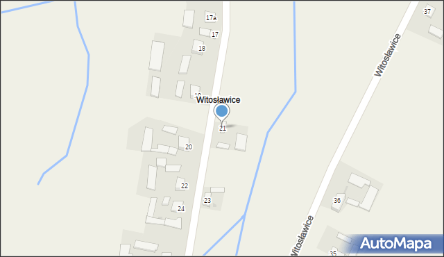 Roztylice, Witosławice, 21, mapa Roztylice