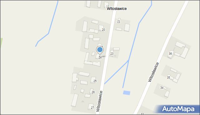 Roztylice, Witosławice, 24, mapa Roztylice