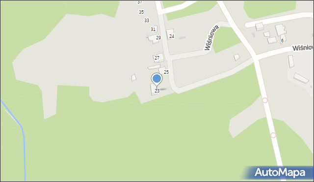Ruda Śląska, Wiśniowa, 23, mapa Rudy Śląskiej
