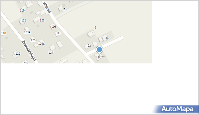 Rudołtowice, Witosa Wincentego, 9c, mapa Rudołtowice
