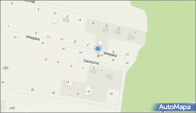 Rurzyca, Wiejska, 18, mapa Rurzyca