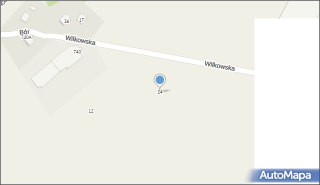 Rybarzowice, Wilkowska, 14, mapa Rybarzowice