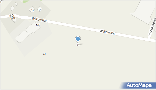 Rybarzowice, Wilkowska, 14, mapa Rybarzowice