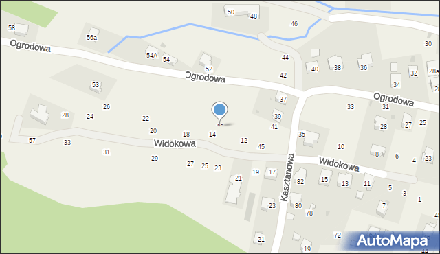 Rymanów-Zdrój, Widokowa, 16, mapa Rymanów-Zdrój